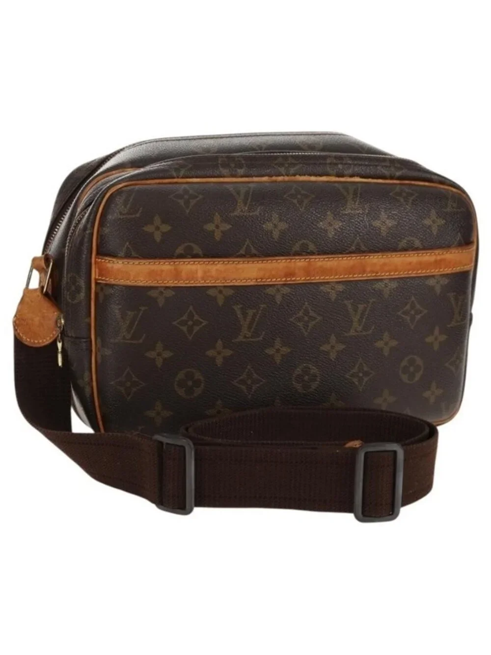 Authentic LOUIS VUITTON Monogram Reporter PM Shoulder Bag M45254 LV